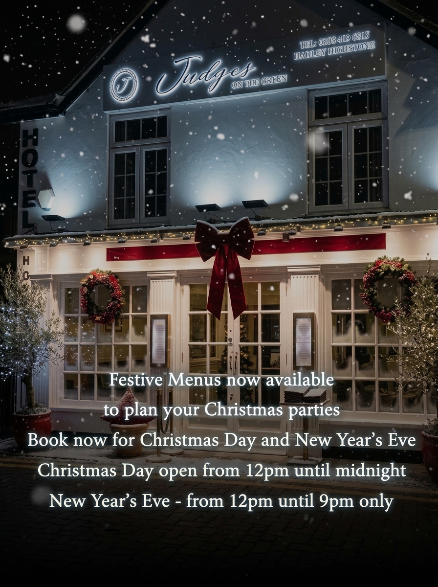 Judges Barnet Restaurant Christmas 2026